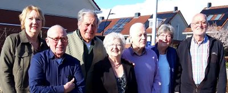 Het bestuur van Senioren aanBod, groepsfoto uit 2024