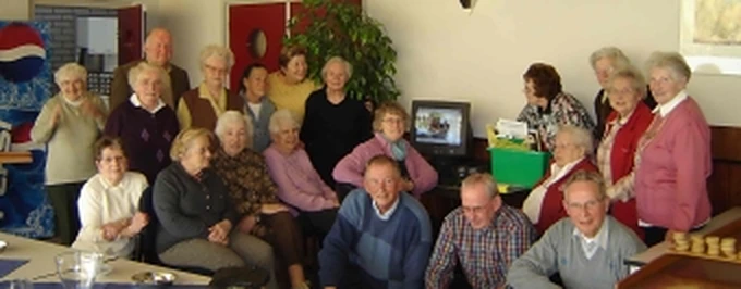 Een groepsfoto uit de geschiedenis van de vereniging.